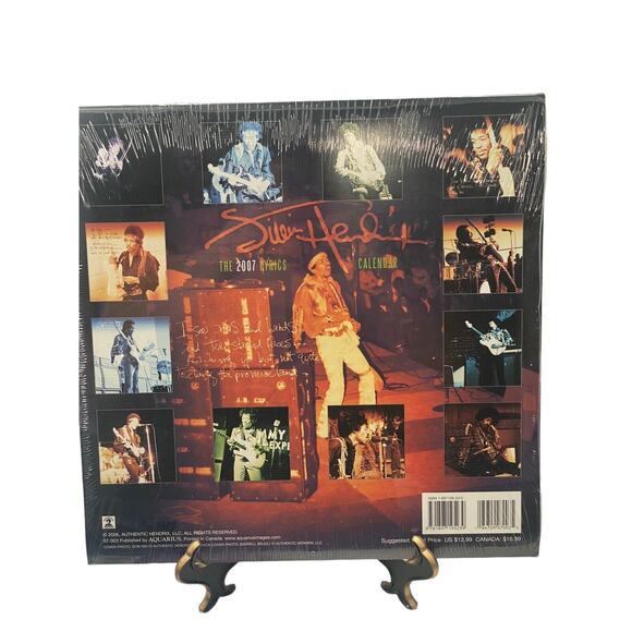 Authentic Jimi Hendrix Wall Calendar 2007 New Sealed Collectors Item Memorabilia - Picture 2 of 5